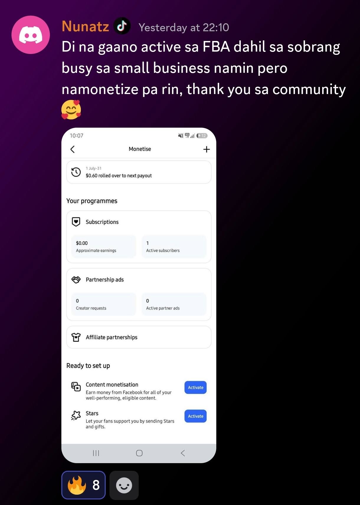 Community win
